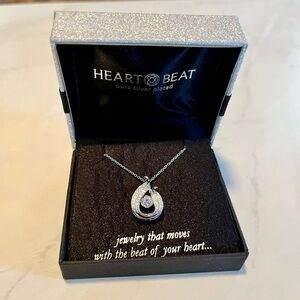 Heart Beat Collections Silver Pendant Necklace